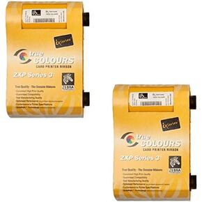 Zebra 2pack-800033-840 True Colours iX Series YMCKO Color Ribbon for ZXP Series 3 Card Printers. 200 Prints.