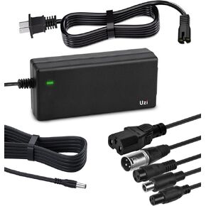UZI 54.6V 2A Charger (6 Plugs Universal) for Fast and Safe Charging of 48V Li-ion Battery for Electric Scooter/E-Bike/Bicycle/Pedicab,etc.