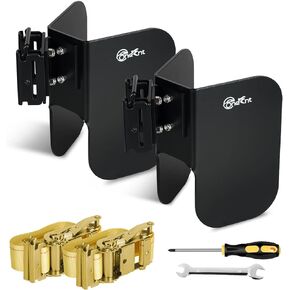 4 Pack E-Track Wheel Chock for E-Track/X-Track System |E track motorcycle wheel chocks for Dirt Bikes|E-Track Accessories for Enclosed Trailer E-track Wall Mount motorcycle Tire for Garages Trailers
