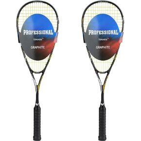 Graphene Touch Squash Racquet Series, (Speed/Radical), Pre-Strung Squash Rackets Set of 2