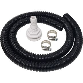 Sealproof Bilge Pump Hose 3/4-Inch Dia Plumbing Kit | 5 FT Premium Quality Kinkfree Flexible PVC Hose Made in USA | Includes 2 Hose Clamps and Thru-Hull Fitting