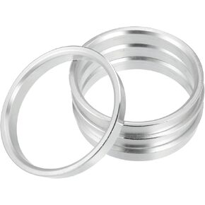 X AUTOHAUX 4pcs OD 71.6mm to ID 66.6mm Aluminium Alloy Car Hub Centric Rings Wheel Bore Center Spacer