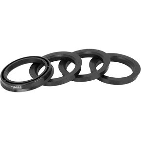 X AUTOHAUX 4pcs Plastic 72.6mm OD to 54.1mm ID Car Hub Centric Rings Wheel Bore Center Spacer Hub Rings Black