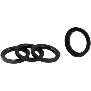 Wheel Accessories Parts Set of 4 Hub Centric Ring 72.56mm OD to 66.56mm Hub ID, Metal (Wheel Hub Ring, 4 Pack, 72.56 mm OD to 66.56 mm ID Wheel Centerbore, Metal)