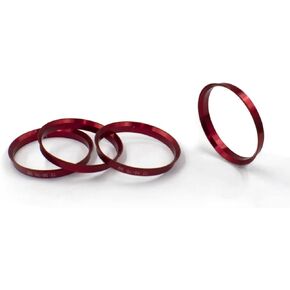 Wheel Accessories Parts Set of 4 Hub Centric Ring 72.56mm OD to 66.56mm Hub ID, Metal (Wheel Hub Ring, 4 Pack, 72.56 mm OD to 66.56 mm ID Wheel Centerbore, Metal)