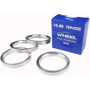 WHEEL CONNECT Hub Centric Rings,70.1 to 63.4, Set of 4, Aluminium Alloy Hubrings, O.D:70.1-I.D:63.4mm. A