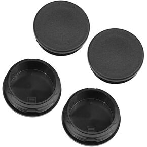 Frame Tube Plug Set of 4 - Compatible with Chevy Silverado & GMC Sierra 1500-99, 2000, 2001, 2002, 2003-2014, 2015, 2016, 2017, 2018 - Rear Wheel Well Hole Cover Cap - Anti-Whistle Truck Bed Plugs