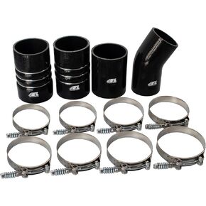 Intercooler Hose & Clamps Kit Fits 2003-2007 for Ford F250 F350 F450 F550 Turbo Charge Intercooler Hose CAC Boots Clamps Kit for Ford 6.0L Powerstroke Diesel