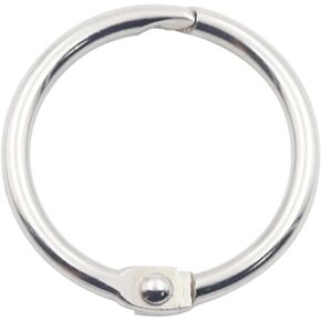 KINGFOREST 50PCS Binder Rings 1 Inch,Nickel Plated Steel Book Rings,Loose Leaf Binder Rings,Key Rings,Metal Rings for Index Cards.