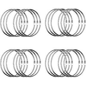 Simetufy Binder Rings 3 Inch(24 Pack) Metal Paper Rings,Large Key Rings,Extra Large Metal Book Rings in Kuwait