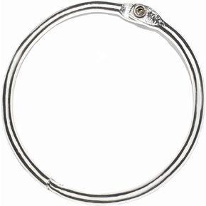 1.5 Inch (40 Pack) Book Binder Rings, Office Loose Leaf Ring, Nickel Plated Steel Binder Rings, Keychain Key Rings, Metal Book Rings, Silver