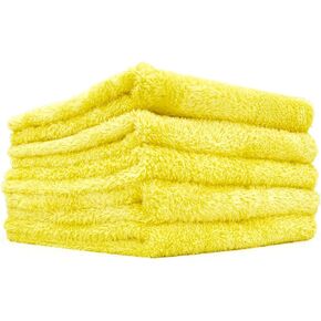 The Rag Company - Eagle Edgeless 350 (5 عبوات) مناشف كورية احترافية مصنوعة من مزيج 70/30 من الألياف الدقيقة فائقة النعومة، 350 جم في المتر المربع، 16 بوصة × 16 بوصة، لافندر
