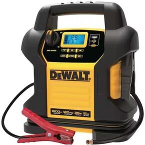 DEWALT DXAEJ14-Type2 Digital Portable Power Station Jump Starter - 1600 Peak Amps with 120 PSI Compressor, AC Charging Cube, 15W USB-A and 25W USB-C Power for Electronic Devices