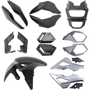 Mokuo Motorcycle Carbon Fibre Fairing Kit in ABS Material Compatible with Honda Grom Msx 125 SF 2017-2020