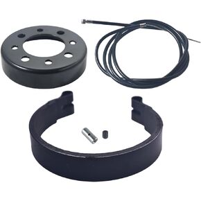 4" Band Brake & 4" Brake Drum & Pin Kit black for Go Kart Cart Yard Cart Mini Bike