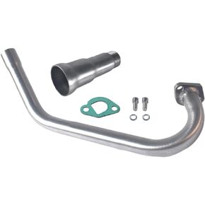 SJVLXHI 3 Stage Exhaust Header Pipe For Coleman Powersports CT200U BT200X CT200u-ex,212cc 196cc/6.5HP Go Kart and Gas Mini Bike