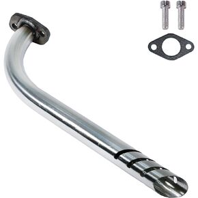 Header Exhaust Pipe Kit for Monster Mega Moto MMB80 MMB105, Coleman RB100 105cc, Motovox MBX10 Baja DB30 97cc Orxyearth Dirt Kids Mini Bike Lifan 79cc/105cc Engine MMK80 Go Kart (Sliver)