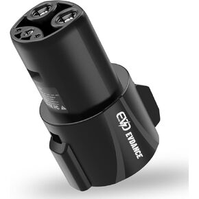 J1772 to Tesla Charging Adapter - EVDANCE Tesla Charger Adapter for Tesla Model 3 Y S X Charging Adapter 80 Amp/ 240VAC [Safety Certified] Portable Outdoor SAE J1772 EV Adapter for Tesla Owner Only