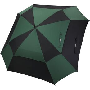 G4Free Extra Large Golf Umbrella 62/68 inch Vented Square Umbrella Windproof Auto Open Double Canopy Oversized Stick Umbrella