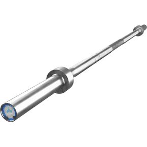 Rage Fitness Olympic Training Barbell (6FT) (15 Pound Weight) (300 LBS Capacity), Home Gym Fitness Equipment, Strength Training Workout Bar, Weight bar for Squats, Deadlift, Weightlifting, Bench Press