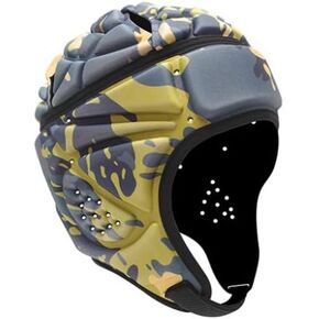 Rugby Helmet Flag Football Padded Headgear Adjustable Soft Shell Headguard Head Protection Soccer Scrum Cap for Kids Youth
