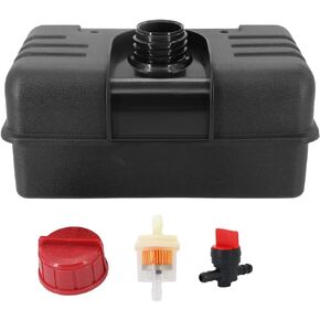 Tektall Fuel Tank With Cap Gas 4 Quart Compatible with Various Tecumseh Engines Including H35-45751Y HM100-159090H HM80-155490S HM80-155579T OHSK120-222005A & other models Replace #37290 & 34156