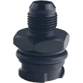 DEWHEL LSX LS1/LS6/LS2/LS3/LS7 Billet Black Valve Cover Oil Cap w/ -10 AN Fitting Compatibility