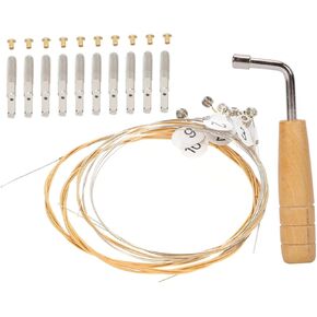 SUPVOX 1 Set lyre set tuning zither lap harp lyre tuning harps lyres Professional Lyre Part lyre harp tuning wrench Pegs Accessories for Lyre Harp metal Lyre Parts copper Guitar appendix