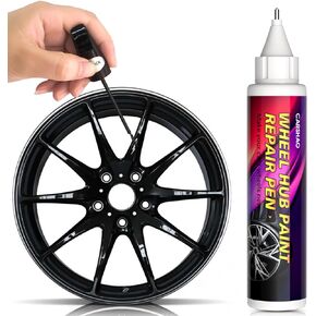 Touch Up Paint Wheel Scratch Fix Cars Rim Scratch Repair Pen Portable Quick and Easy for Car Wheel (Silver)
