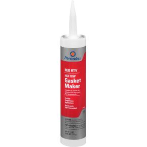Permatex 81409 High-Temp Red RTV Silicone Gasket, 11 oz.
