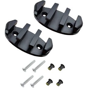 Nylon Kayak Zig Zag Cleats (Black, Pack of 2)