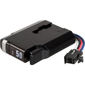 CURT 51146 TriFlex NEXT Proportional Inertia Electric Trailer Brake Controller, Fully Adjustable, Low Profile, 2-4 Axles, Plug-and-Play