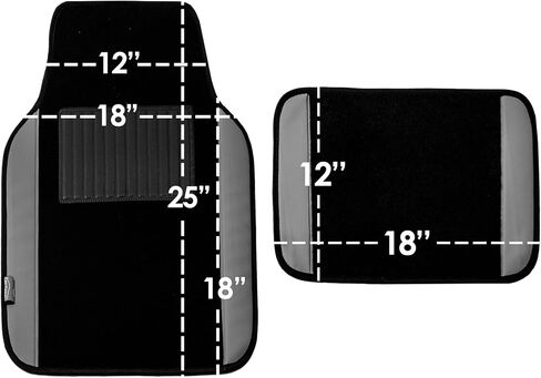 FH Group Car Floor Mats - Carpet Floor Mats for Cars, Universal Fit Automotive Floor Mats, All Purpose Car Floor Mats, Carpet Protector Mat for Most Sedan, SUV, Truck Floor Mats Beige in Saudi Arabia
