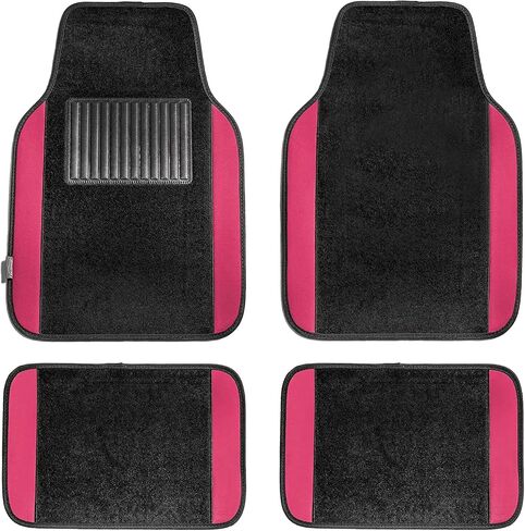 FH Group Car Floor Mats - Carpet Floor Mats for Cars, Universal Fit Automotive Floor Mats, All Purpose Car Floor Mats, Carpet Protector Mat for Most Sedan, SUV, Truck Floor Mats Beige in Saudi Arabia