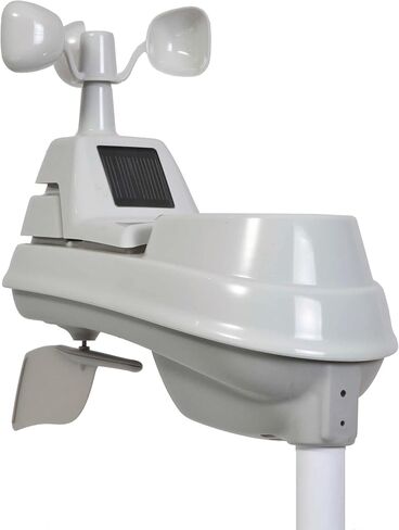 محطة طقس لاسلكية AcuRite Iris (5 في 1) داخلية وخارجية لدرجات الحرارة والرطوبة الداخلية والخارجية، وسرعة الرياح واتجاهها، وهطول الأمطار مع شاشة رقمية (01512M) in Saudi Arabia