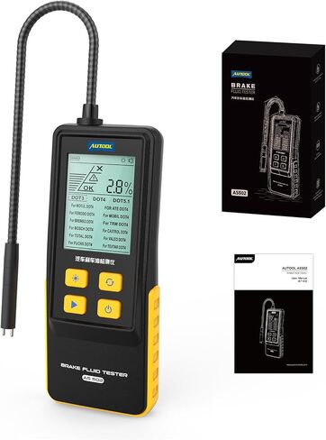 Brake Fluid Tester, Automotive Brake Fluid Content Detector, Vehicle Brake Diagnostic Testing Tool, Brake Fluid Liquid Tester Oil Moisture Tester Analyzer Meter for DOT3 DOT4 DOT5.1 in Saudi Arabia
