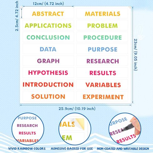 4 قطع من لوحة الملصقات ثلاثية الطي، لوحة عرض ثلاثية الطي للمدرسة، مشروع ممتع، لوحة ملصقات بيضاء قابلة للطي مع 80 قطعة من عناوين مشروع المعرض العلمي (24 × 15 بوصة) in Kuwait