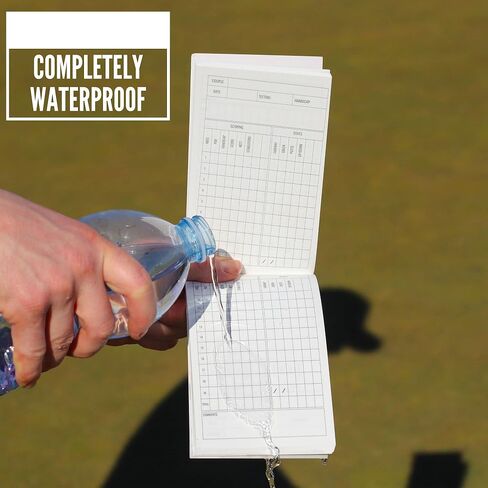 (2 Pack) Waterproof Golf Yardage Book with Golf scorecard Book 30 Rounds per Golf Notepad Golf Journal, Golf Log Book, Golf Notebook, Golf Yardage Book Cover Golf Score Book Golf Notebook Back Pocket in Kuwait