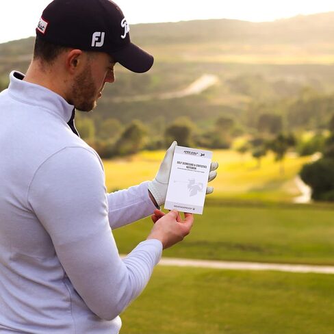 (2 Pack) Waterproof Golf Yardage Book with Golf scorecard Book 30 Rounds per Golf Notepad Golf Journal, Golf Log Book, Golf Notebook, Golf Yardage Book Cover Golf Score Book Golf Notebook Back Pocket in Kuwait