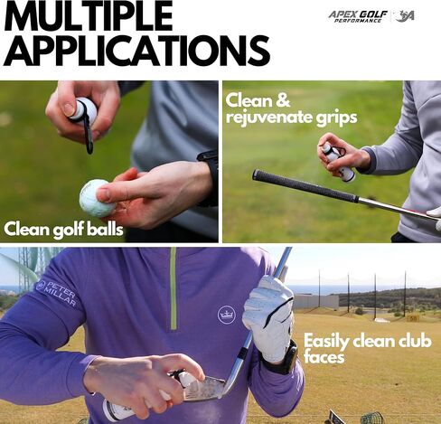 Golf Club Cleaner with Golf Club Brush Golf Cleaning Kit Golf Club Brush Groove Cleaner/Golf Club Cleaner Brush. Golf Iron Cleaner/Club Cleaner - Golf Stocking Stuffers, Golf Eraser in Kuwait