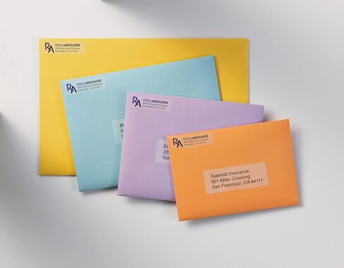 Avery Printable Return Address Labels with Sure Feed, 0.5" x 1.75", Matte Clear, 2,000 Blank Mailing Labels (05667) in Kuwait