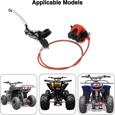 مجموعة فرجار أسطوانة الفرامل الرئيسية الهيدروليكية اليسرى من FVRITO لـ 50cc 70cc 90cc 110cc 125cc Taotao Coolster Vitacci Peace SunL ​​RPS Roketa Kazuma Jetmo BMS Baja NST Icebear Chinese ATV Quad 4 Wheeler in Saudi Arabia