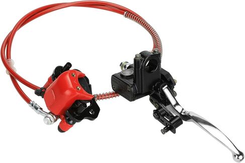 مجموعة فرجار أسطوانة الفرامل الرئيسية الهيدروليكية اليسرى من FVRITO لـ 50cc 70cc 90cc 110cc 125cc Taotao Coolster Vitacci Peace SunL ​​RPS Roketa Kazuma Jetmo BMS Baja NST Icebear Chinese ATV Quad 4 Wheeler in Saudi Arabia