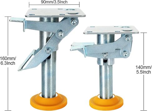 CertBuy 1 Pcs Floor Locks, 5 Inch Floor Locks Brake – Loading Capacity:100kg/220lbs in Saudi Arabia