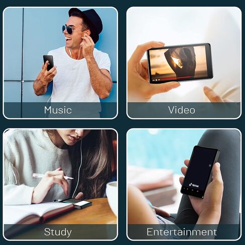 مشغل MP3 Pecsu مقاس 5 بوصات مزود بتقنية Bluetooth وWiFi، ومشغل موسيقى MP4 المتدفق بنظام Android، ويدعم تثبيت APK المخصص، والمتصفح، وSpotify، وAudible، وPandora، وAmazon Music والمزيد (P5S)... in Kuwait