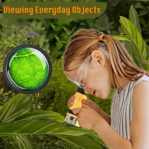 Pocket Microscope for Kids - Portable Microscope Handheld Microscope 60x-120x Mini Microscopes for Kids Ages 8-12, Handheld Digital Microscope for Kids Birthday Gifts Kids Students Adults Home School in Saudi Arabia