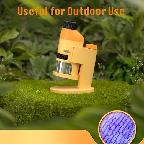 Pocket Microscope for Kids - Portable Microscope Handheld Microscope 60x-120x Mini Microscopes for Kids Ages 8-12, Handheld Digital Microscope for Kids Birthday Gifts Kids Students Adults Home School in Saudi Arabia