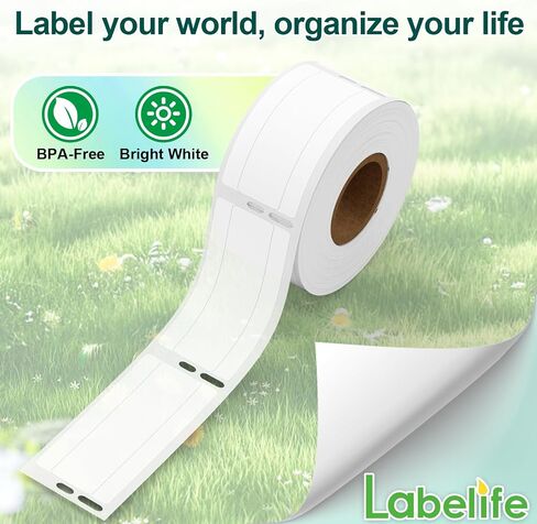 استبدال ملصقات مجلد ملفات Dymo المتوافقة مع Labelife لـ Dymo Label 30327 (30576) 9/16 بوصة × 3-7/16 بوصة LW 1-Up ملصقات لـ Dymo Labelwriter 450، 450 Turbo، 450 Twin Turbo، 450 Duo، 4XL، 400 Printer، 6 رولز in Kuwait