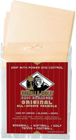 Gold Gorilla Non-Toxic Natural Grip Enhancer for Sweaty Wet Hands, Gloves, Bats, Clubs, Rackets (Softball, Baseball, Golf, Tennis, Football. Approved for ASA Pitchers) in Saudi Arabia