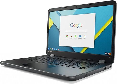 Lenovo 14 بوصة IdeaPad N42-20 Chromebook، Intel N3060 ثنائي النواة، 16 جيجابايت eMMC SSD، 4 جيجابايت DDR3، 802.11ac، بلوتوث، ChromeOS (تم تجديده معتمد) in Kuwait